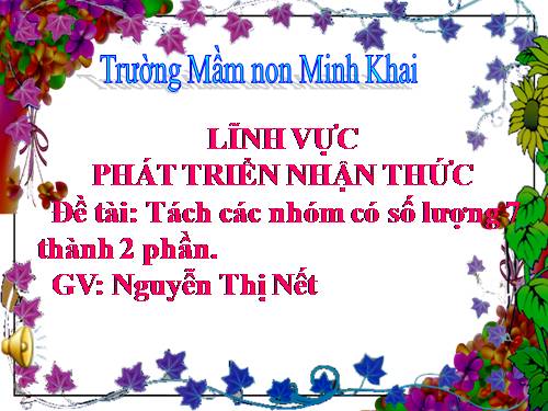 tách 7 doi tuong thanh 2 phan