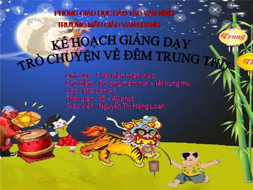 TRÒ CHUYỆN VỀ ĐÊM TRUNG THU