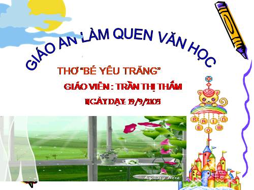 THƠ BÉ YÊU TRĂNG