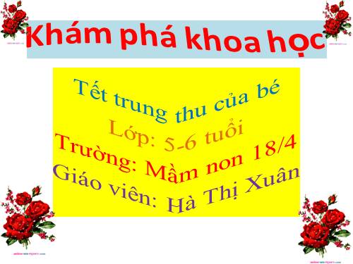 tết trung thu của bé