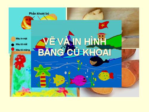 VẼ VÀ IN Tranh bằng củ khoai