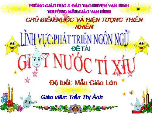 Giọt nước tí xíu