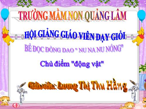 giao an đồng dao