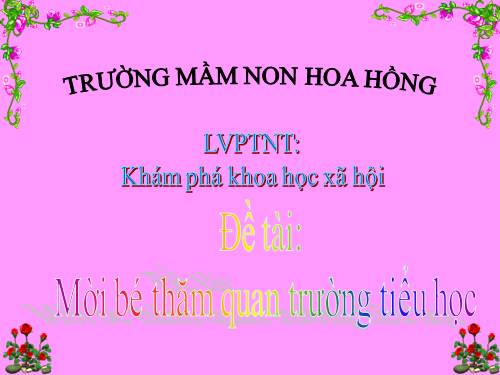 thăm trường tiểu học