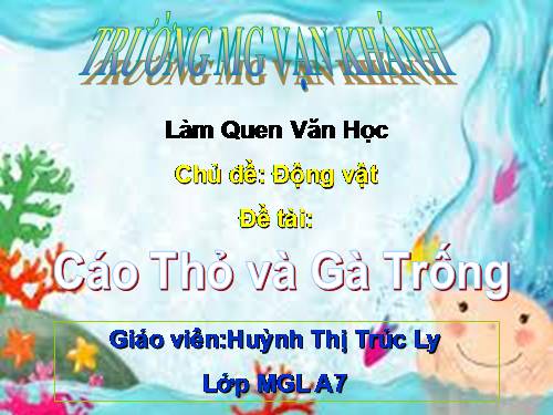 Truyện Cáo, thỏ và gà trống