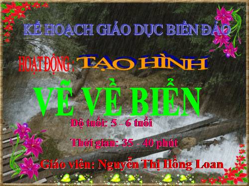 Vẽ về biển