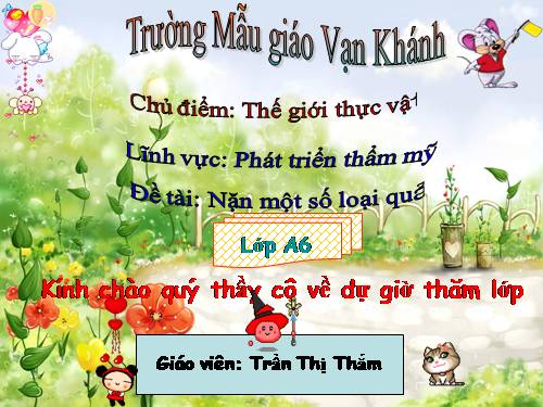 Nắn một số loại quả