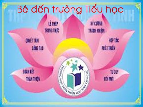 Bé đến trường Tiểu học. Lớp MG 5-6 tuổi