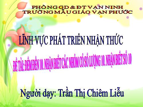 LQVT (SỐ 10 TIẾT 1)