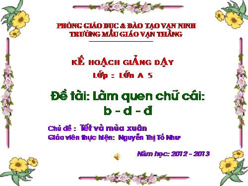 LQ chữ b, d, đ