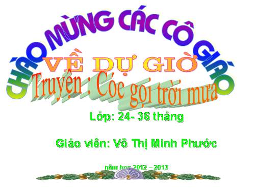 truyện Cóc gọi trời mưa 24- 36 tháng