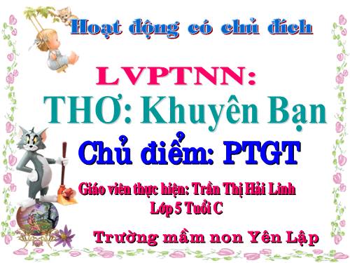 tho khuyen ban