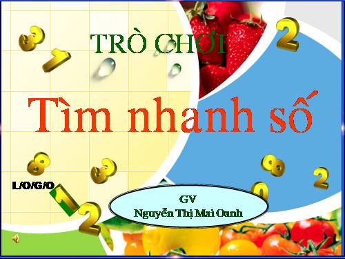 Trò chơi: Tìm nhanh số ( số 8)