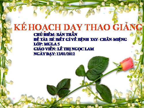 BỆNH CHÂN TAY MIỆNG- HAY