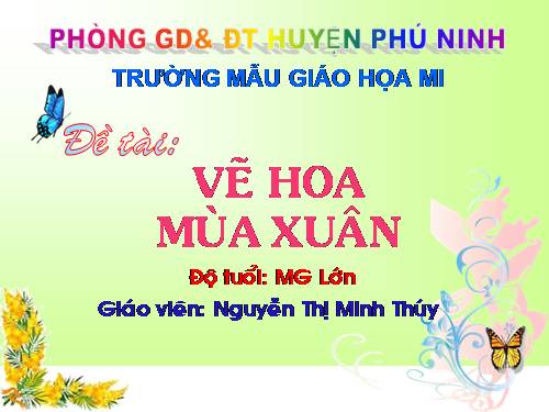 VẼ HOA MÙA XUÂN