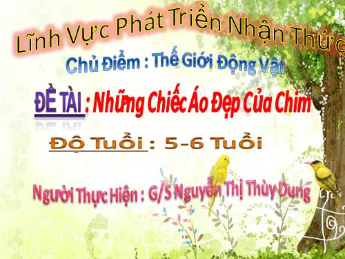 VÒNG ĐỜI PHÁT TRIỂN CỦA CHIM