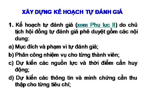 Ke hoach tu danh gia