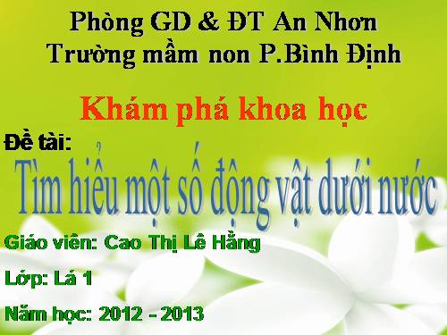 Động vật sống dưới nước