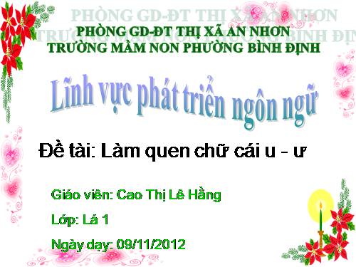 lam quen chu cai u,ư