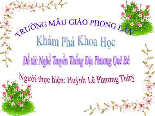 Nghề truyền thống