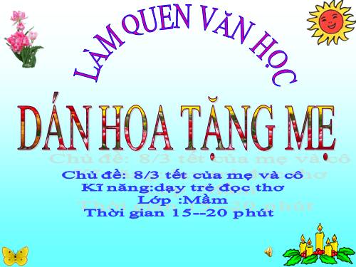 tho dan hoa tang me