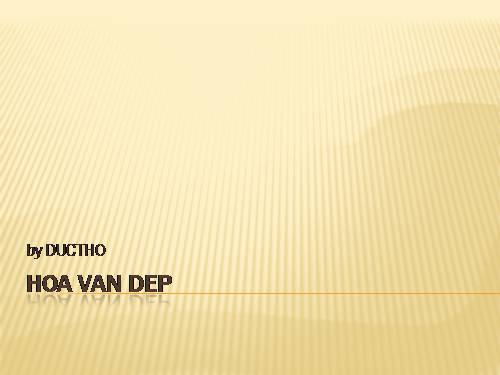 HOA VAN DEP