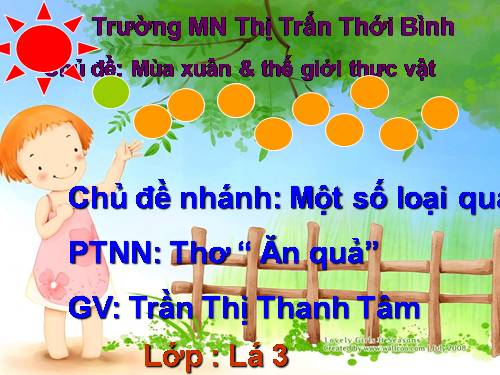 thơ ăn quả