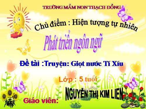 Giọt nước tý xíu- 5 tuổi