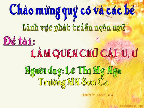 Làm quen chữ cái u-ư