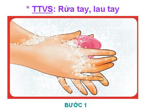 6 bước rửa tay