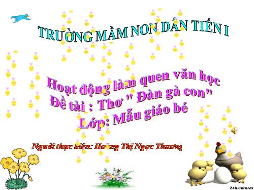 thơ đàn gà con