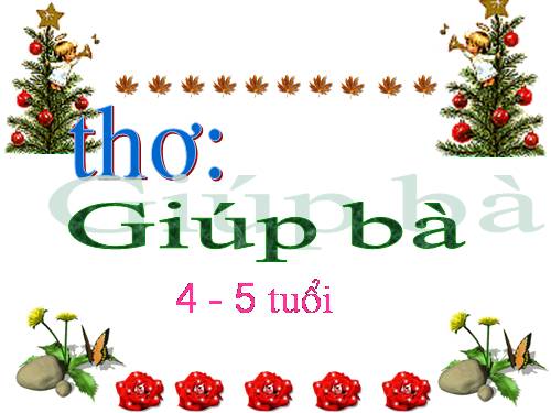 Thơ giúp bà