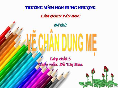 Vẽ chân dung mẹ