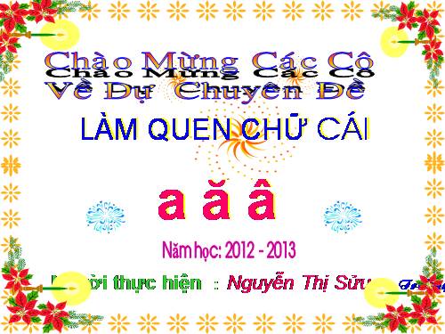 lam quen chu a ă â