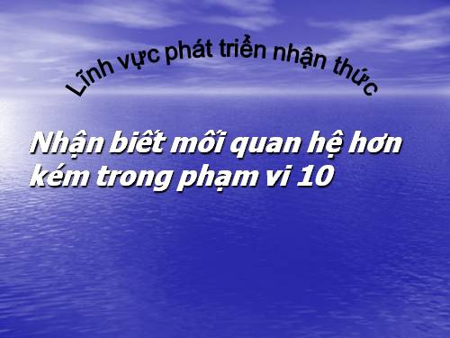 phát triển nhận thức