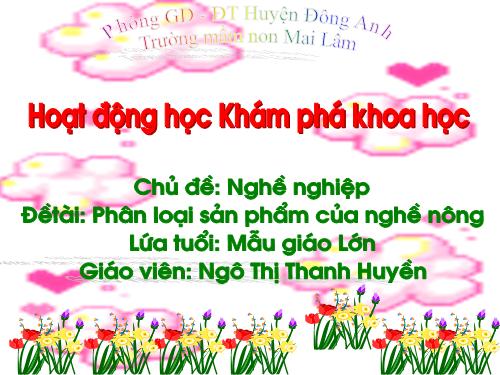 Phan nhom san pham cua nghe nong