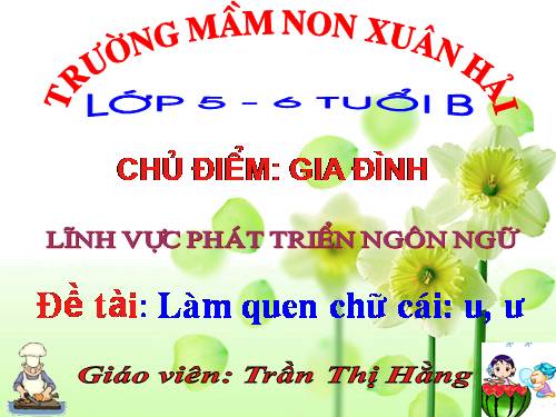 làm quen chữ cái