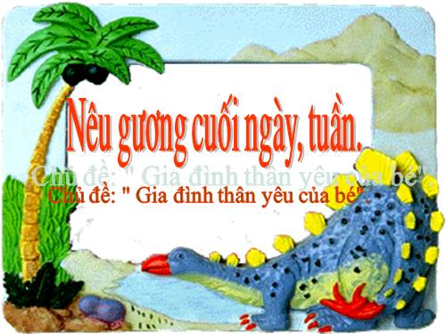 Nêu gương cuối ngày, tuần