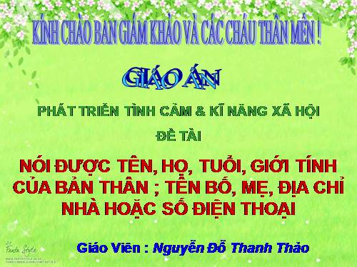 tình cảm kỷ năng xã hôi