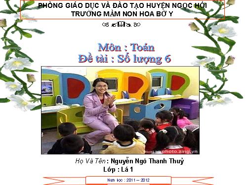 TOAN: SỐ LƯỢNG 6 CHỦ ĐIỂM NGHỀ NGHIỆP