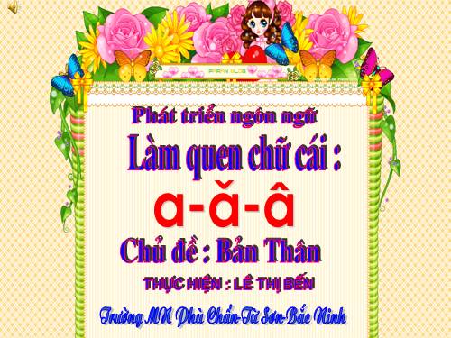 LQCC a-ă-â( Bến-Mn Phù Chẩn-Từ sơn-Bninh)