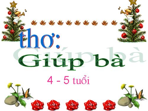 thơ giúp bà