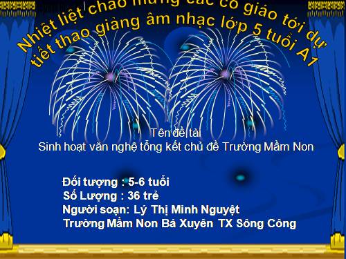 âm nhac tiết tổng hợp truong MẦM NON