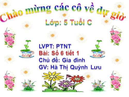 PTNT: Toán số 6 tiết 1