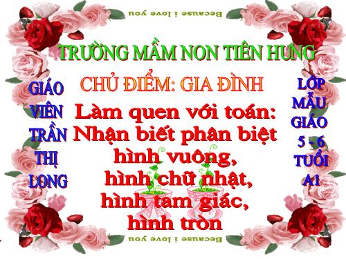 Hinh tron vuong chu nhat tam giac