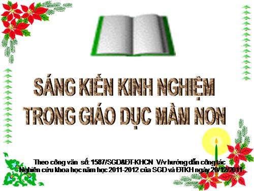 tập huấn sáng kiến kinh nghiệm mầm non