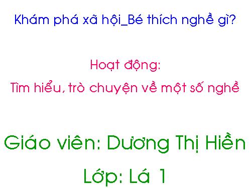 chu diem nganh nghe