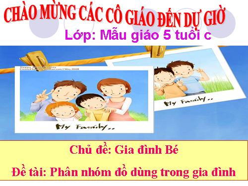 phân nhóm đồ dùng gia đình