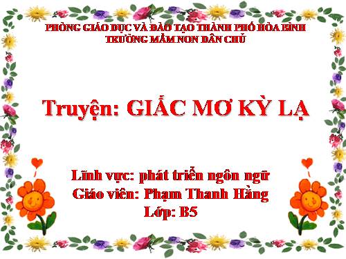 truyện giấc mơ kỳ lạ