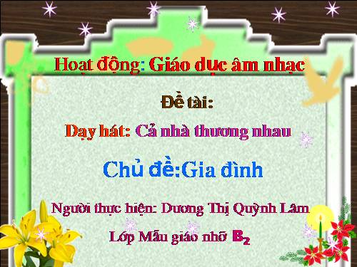 giao an am nhac 4 tuoi gia dinh